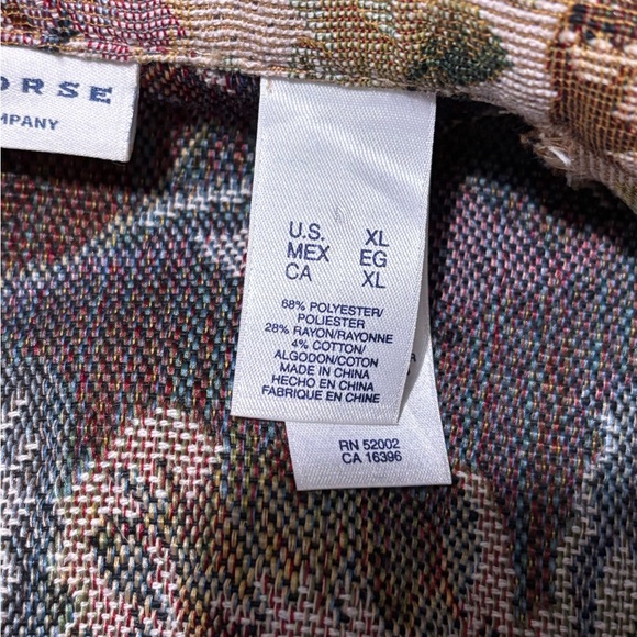 Vintage Liz Claiborne Cream and Green Floral Blazer - Picture 7 of 11